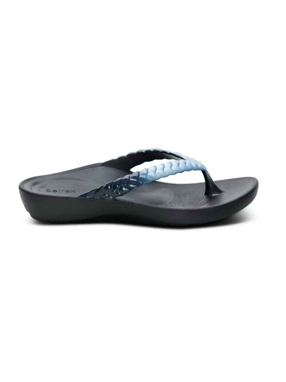 Aetrex Vicki Braided Thong Sandal orthotic flips size 7